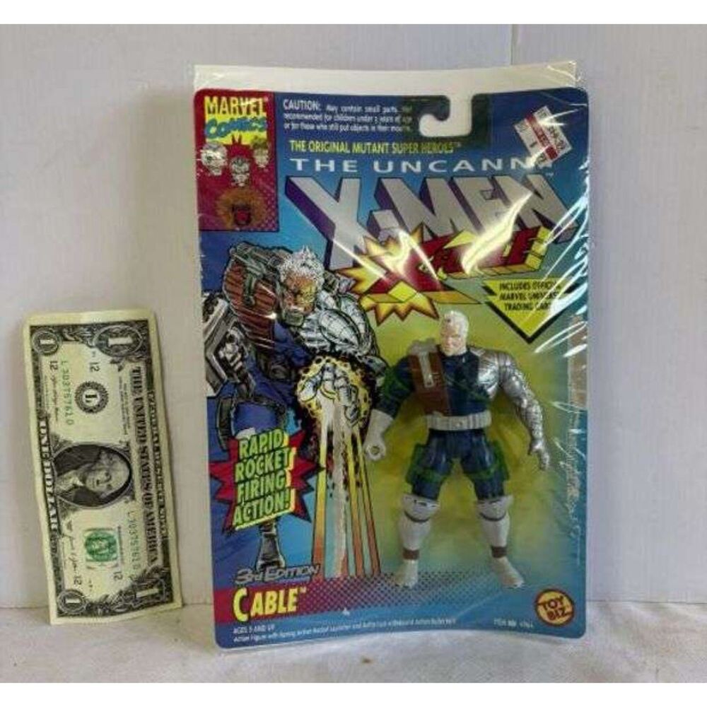 1993 Toybiz Marvel Uncanny X-Men X-Force cable 3rd ed. action fig